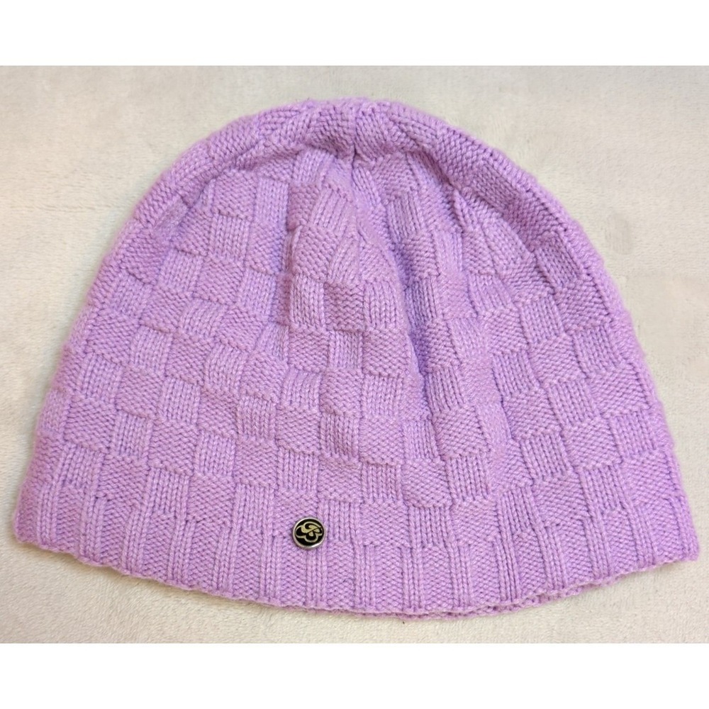 BULA Purple Knit Beanie Hat Made in Canada Acrylic Ski Winter OS Unisex